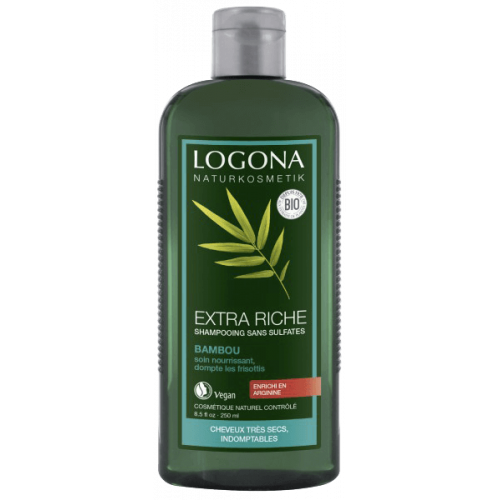 LOGONA Shampoing Extra Riche Bambou Bio 250ml