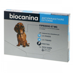 BIOCANINA FIPRODOG Antiparasitaire pour Petits Chiens - 67mg