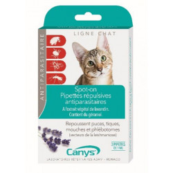 CANYS CHAT SPOT-ON PIPETTES RÉPULSIVES ANTIPARASITAIRES 3x1ml
