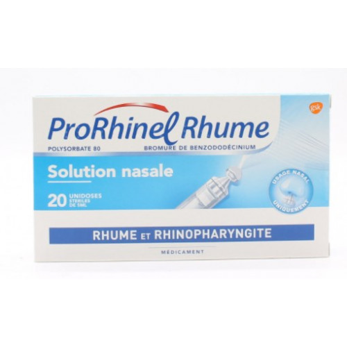 ProRhinel Rhume Solution Nasale - 20 unidoses