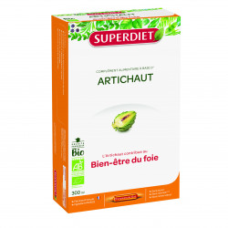 SUPERDIET Artichaut BIO - 20 Ampoules de 15ml