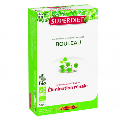 SUPERDIET Bouleau BIO - 20 Ampoules 15ml