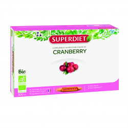 SUPERDIET Cranberry BIO - 20 Ampoules de 15ml
