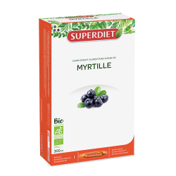 SUPERDIET Myrtille BIO - 20 Ampoules de 15ml