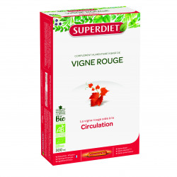 SUPERDIET Vigne Rouge BIO - 20 Ampoules de 15ml