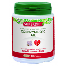 SUPERDIET Coenzyme Q10 Ail - 180 Gélules