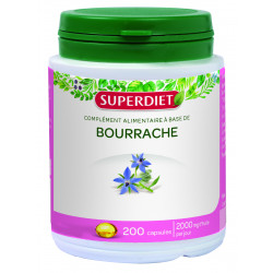 SUPERDIET Bourrache BIO - 200 Capsules