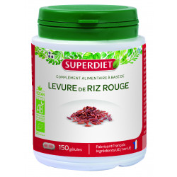 SUPERDIET Levure de Riz Rouge - 150 Gélules