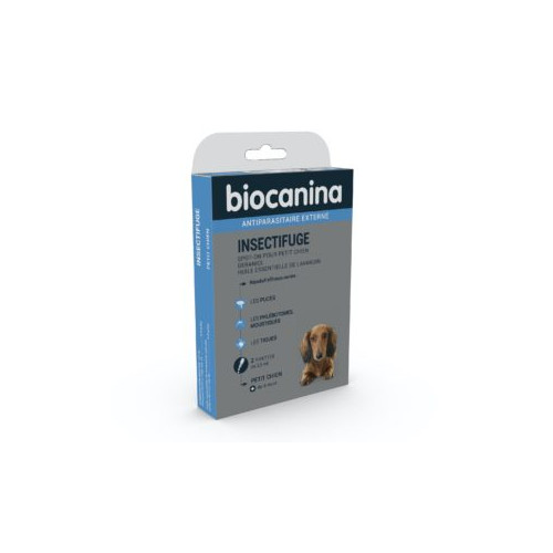 BIOCANINA INSECTIFUGE Spot-On Petits Chiens - 2 Pipettes