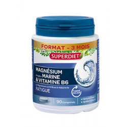 SUPERDIET Magnésium Marin + Vitamine B6 - 90 Comprimés