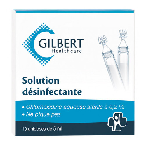 GILBERT Chlorhexidine Aqueuse 0,2% Solution - 10 Unidoses de 5ml