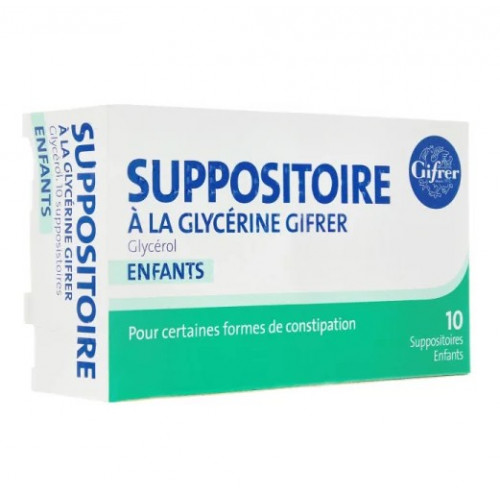 SUPPOSITOIRES A LA GLYCERINE GIFRER ENFANTS - 10 Suppositoires