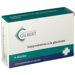 SUPPOSITOIRES A LA GLYCERINE GILBERT ADULTES - 100 Suppositoires
