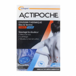 ACTIPOCHE COUSSIN THERMIQUE MICROBILLES Chaud / Froid Dos et