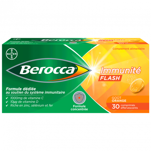 BEROCCA Immunité Flash - 30 Effervescent Tablets