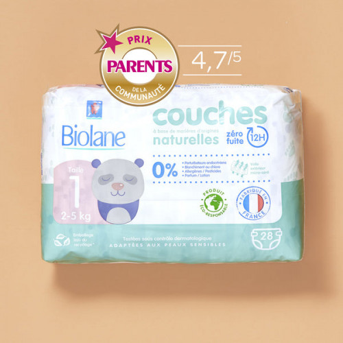 Pampers Harmonie 48 Couches Taille 2 - Protection 12h Bio