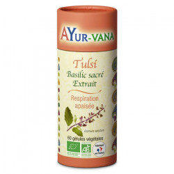 AYUR-VANA Tulsi (Basilic sacré extrait) Bio - 60 Gélules