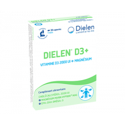 DIELEN D3+ Vitamine D3 2000UI & Magnésium - 30 Capsules