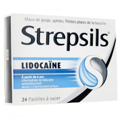 Strepsils lidocaine 24 pastilles