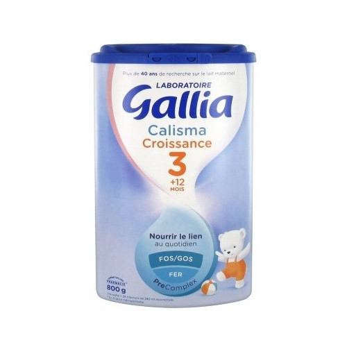 Gallia Calisma 3 Croissance Lait En Poudre +10 Mois Bio Boîte 800g