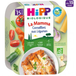 HIPP Cannelloni Aux Légumes Dès 15 Mois - 250g