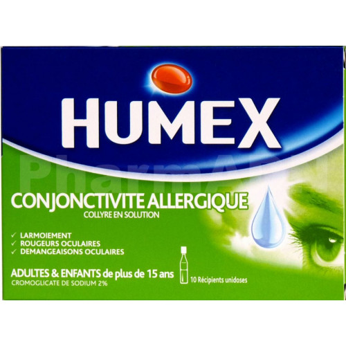 HUMEX ALLERGIE Conjonctivite Collyre - 10 Unidoses