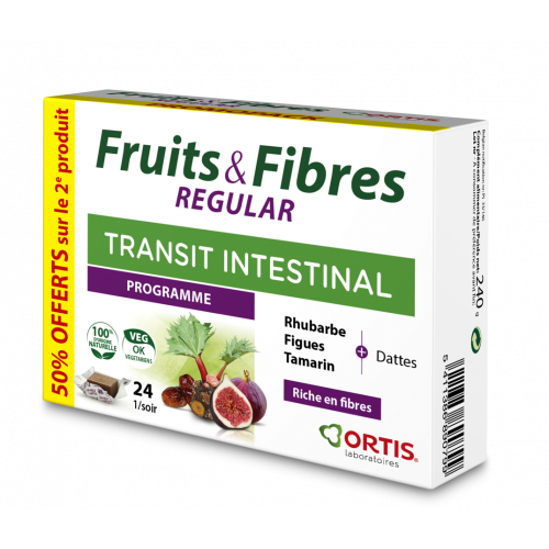FRUITS & FIBRES REGULAR - Lot de 2x24 Cubes