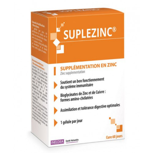 LABORATOIRES INELDEA SUPLEZINC® - 60 gélules