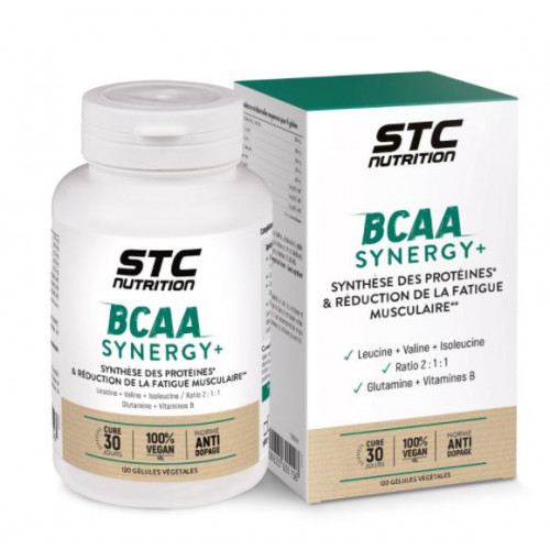 STC NUTRITION BCAA SUNERGY+ 120 gélules