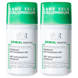 SVR SPIRIAL Déodorant Anti-Transpirant Végétal Roll-on - Lot de