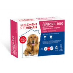 CLEMENT THEKAN FIPROKIL DUO 268mg/80mg CHIEN - 4 Pipettes