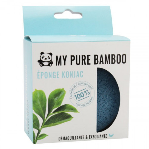 Eponge Konjac Visage Démaquillante - My Bambou