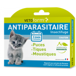 Vetoform Antiparasitaire chaton - 3 pipettes