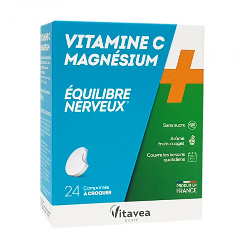 VITAMINE C + Magnésium - 24 Comprimés