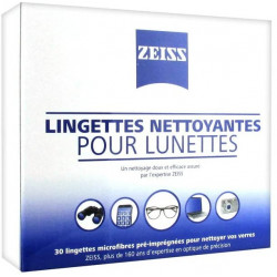 ZEISS LINGETTES Nettoyantes Lunettes - 30 Lingettes