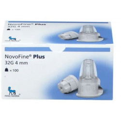 NOVOFINE Plus Pen Needles 32G 4mm - 100 Pcs