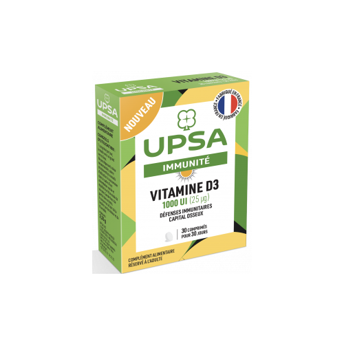 UPSA Vitamine D3 1000 UI - 30 Comprimés