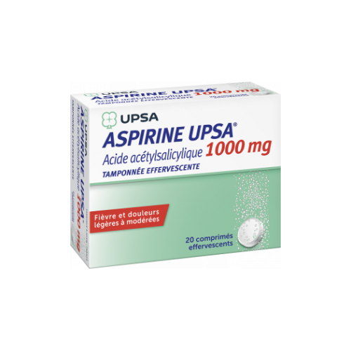 ASPIRINE UPSA 1000mg - 20 Comprimés Effervescents