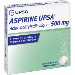 ASPIRINE UPSA 500 mg - 20 Comprimés Effervescents