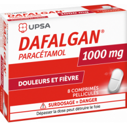 Dafalgan 1000 mg 8 comprimés