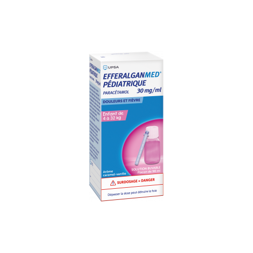 EFFERALGANMED PEDIATRIQUE 30 mg/ml Arôme Caramel-Vanille - 150ml