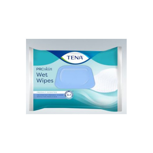 TENA ProSkin Wet Wipe with plastic lid