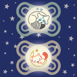 MAM N°12 PERFECT NUIT 2-6 Months - 2 Pacifiers