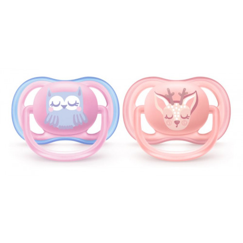 Philips AVENT Sucettes Ultra Air Night Girl 0-6m