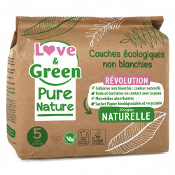 LOVE & GREEN PURE NATURE COUCHES ÉCOLOGIQUES TAILLE 5 11-25KG -