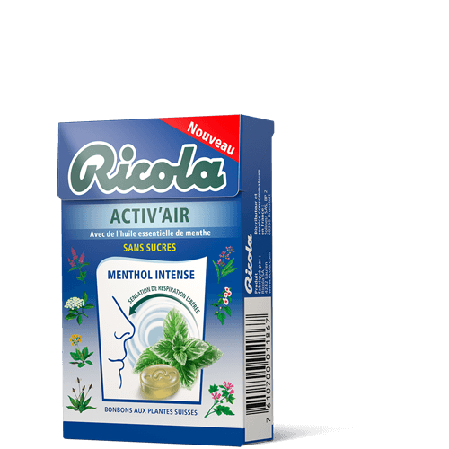 RICOLA POCKET ACTIV' AIR Menthol Intense - 50g