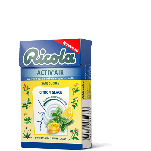 Achat Ricola citron mélisse bonbons sans sucre avec stevia box 50 g en  ligne