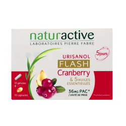NATURACTIVE URISANOL Flash Cranberry - 10 Gélules + 10 Capsules