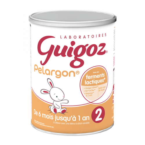 GUIGOZ PELARGON 2 Lait Bébé De 6 mois jusqu'à 1an - 780g