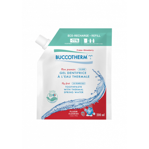 BUCCOTHERM Eco-Recharge Gel Dentifrice 2-6 ans Fraise - 200ml